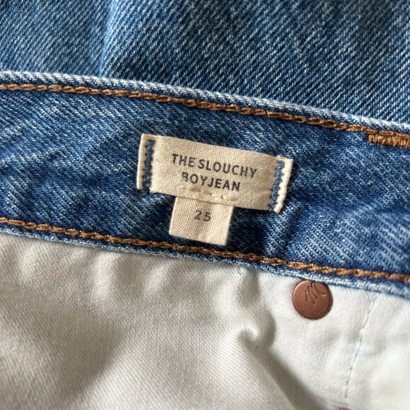 Madewell Slouchy Boyjean in Rosewell Wash, Size 25 - Picture 4 of 8